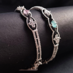 AD Bangles with Floral & Intricate Detailing