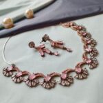 Victorian Antique Polish American Diamond Necklace Set