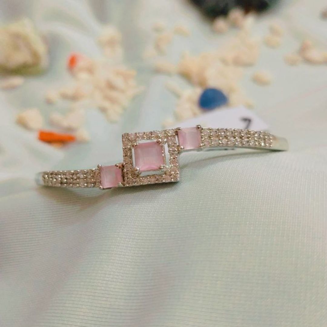 Sleek American Diamond Bracelet - Image 3