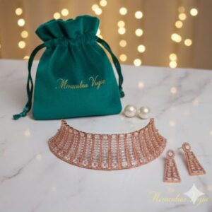 American Diamond Choker Semi-Bridal Necklace