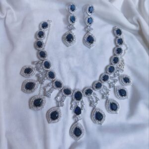 Semi-Bridal American Diamond Necklace