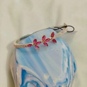 Sleek American Red Diamond Bracelet