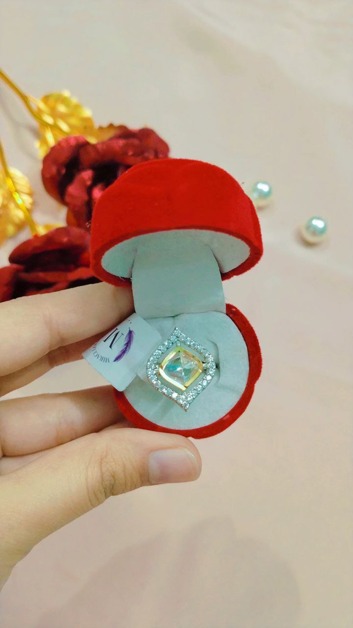 American Diamond Rings on Brass with Silver Polish