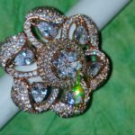 American Diamond Rings on Brass with Rose Polish