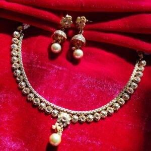 Rajwada Necklace Set with Earrings