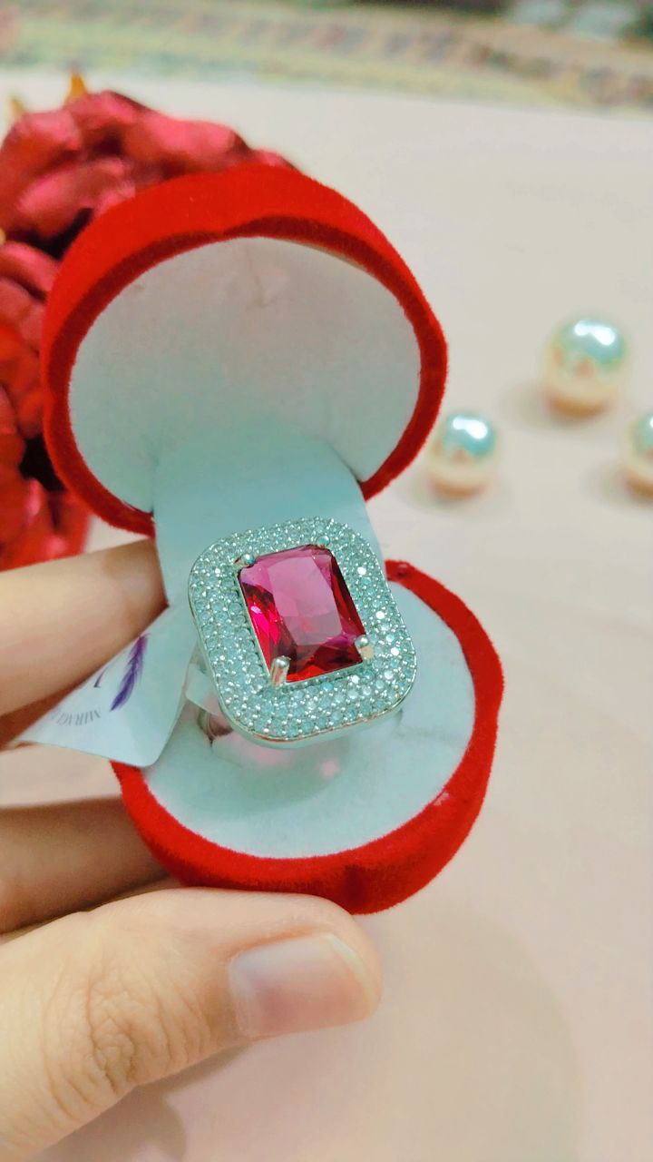 American Diamond Rings on Brass with Silver Polish - Image 4