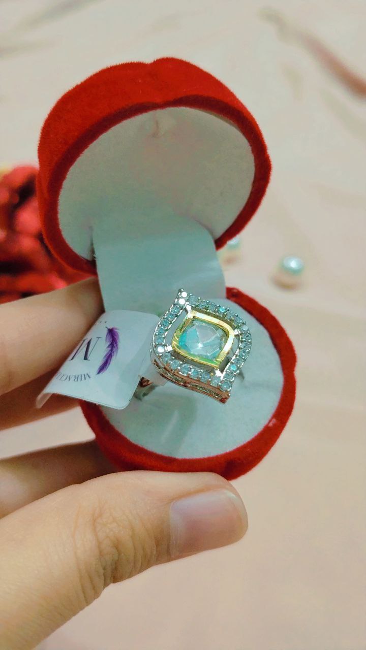 American Diamond Rings on Brass with Silver Polish - Image 4