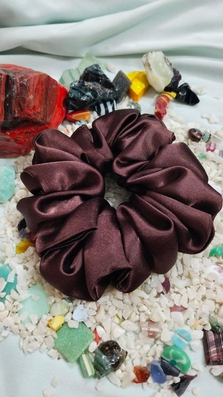 Premium Satin Scrunchies – Soft, Smooth & Gentle Hair Ties for Women & Girls