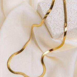 Anti-Tarnish Long Snake Chain | Hypoallergenic & Waterproof Stainless Steel Jewelry